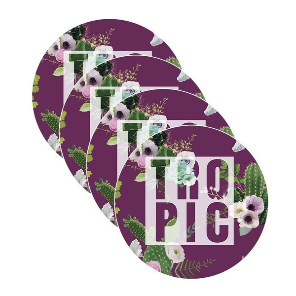 Sousplat Cactus Tropic - 4 Peças - Sem Base