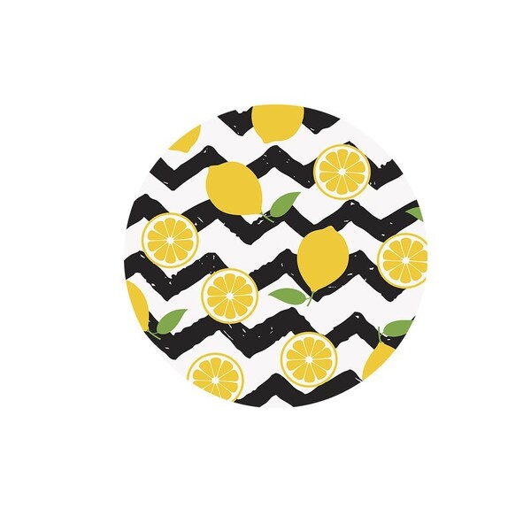 Sousplat Chevron Limão - 1 Peça - Sem Base
