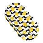 Sousplat Chevron Limão - 4 Peças - Com Base