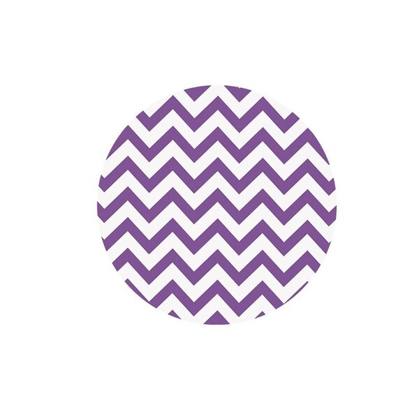 Sousplat Chevron Roxo - 1 Peça - Com Base