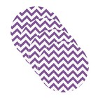 Sousplat Chevron Roxo - 1 Peça - Com Base