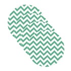 Sousplat Chevron Turquesa - 4 Peças - Com Base