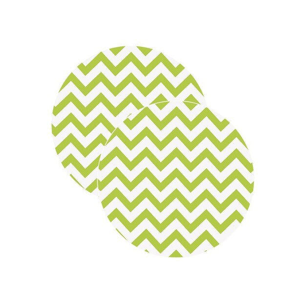 Sousplat Chevron Verde Claro - 2 Peças - Com Base
