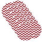 Sousplat Chevron Vermelho - 12 Peças - Sem Base