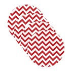 Sousplat Chevron Vermelho - 4 Peças - Com Base