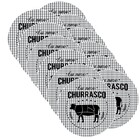 Sousplat Churrasco Preto - 12 Peças - Com Base