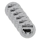 Sousplat Churrasco Preto - 6 Peças - Com Base