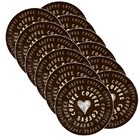 Sousplat Coffee - 12 Peças - Sem Base