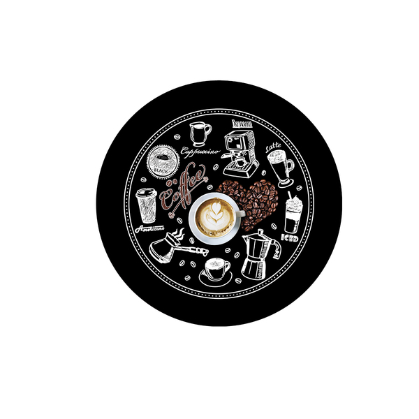 Sousplat Coffee Black - 1 Peça - Sem Base