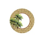Sousplat Coqueiros - 1 Peça - Sem Base