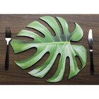 Sousplat Costela De Adão Verde Em Mdf 37x33cm