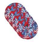 Sousplat Costela De Adão Vermelho - 4 Peças - Sem Base