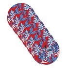 Sousplat Costela De Adão Vermelho - 6 Peças - Sem Base