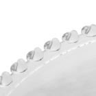 Sousplat De Cristal Borda Coração Jogo Americano Lyor 32cm