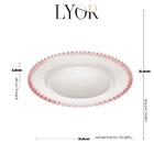 Sousplat De Cristal Borda Coração Jogo Americano Lyor 32cm