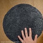 Sousplat De Fibra Natural Preto 38cm - Flexível