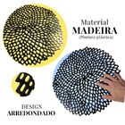 Sousplat De Madeira Preto