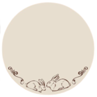 Sousplat De Páscoa Coelho Minimalista Moderno Mesa Posta