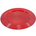 Sousplat Disco Vermelho 33 Cm - Wincy