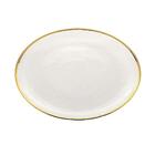 Sousplat Em Cristal Wolff Agate 33x2cm Dourado