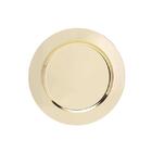Sousplat Em Inox Wolff 33cm Dourado