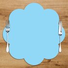 Sousplat Em Mdf Azul Com Formato De Flor 35x35cm