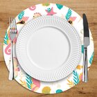 Sousplat Em Mdf Com Estampa Animais Marinho Coloridos