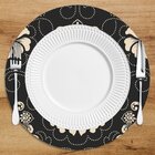 Sousplat Em Mdf Com Estampa Arabesco Bege