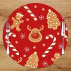 Sousplat Em Mdf Com Estampa Biscoitos Natal