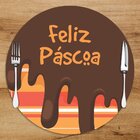 Sousplat Em Mdf Com Estampa Chocolate Feliz Páscoa