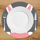 Sousplat Em Mdf Com Estampa Coelho Da Páscoa Feliz