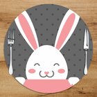 Sousplat Em Mdf Com Estampa Coelho Da Páscoa Feliz