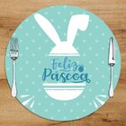 Sousplat Em Mdf Com Estampa Coelho Feliz Páscoa Verde