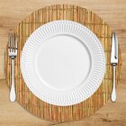 Sousplat Em Mdf Com Estampa Esteira De Bambu