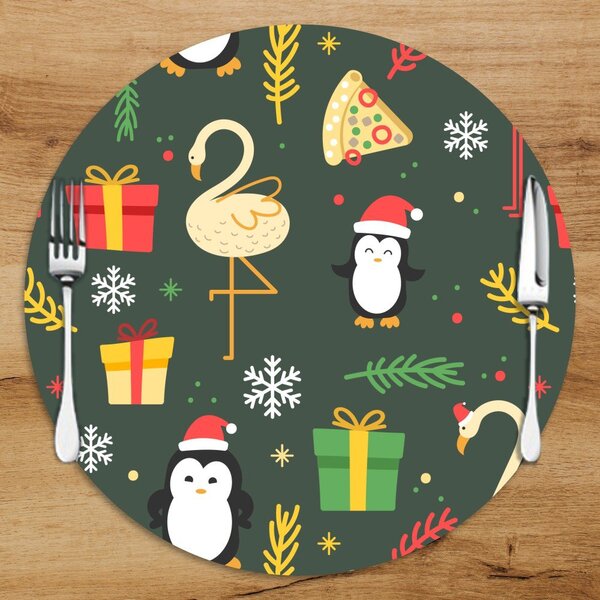 Sousplat Em Mdf Com Estampa Magia Do Natal