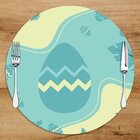 Sousplat Em Mdf Com Estampa Ovo De Páscoa Verde