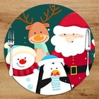 Sousplat Em Mdf Com Estampa Personagens Natal