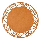 Sousplat Em Mdf Cru Arabesco 35cm - Mdf 3mm - Kit C/ 12 Unid.