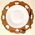 Sousplat Em Mdf Cru Arabesco 35cm - Mdf 3mm - Kit C/ 12 Unid.