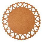 Sousplat Em Mdf Cru Arabesco 35cm - Mdf 3mm - Kit C/ 24 Unid.
