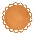 Sousplat Em Mdf Cru Arabesco 35cm - Mdf 3mm - Kit C/ 24 Unid.