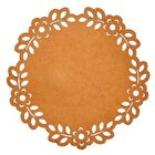 Sousplat Em Mdf Cru Arabesco 35cm - Mdf 3mm - Kit C/ 6 Unid.
