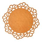 Sousplat Em Mdf Cru Arabesco 35cm - Mdf 3mm - Kit C/ 6 Unid.