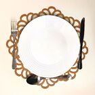 Sousplat Em Mdf Cru Arabesco 35cm - Mdf 3mm - Kit C/ 6 Unid.