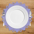 Sousplat Em Mdf Mandala Simétrico Lilás  35x35cm