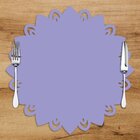 Sousplat Em Mdf Mandala Simétrico Lilás  35x35cm