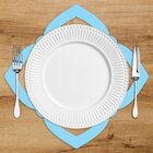 Sousplat Em Mdf Pétalas Azul 35x35cm