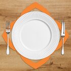 Sousplat Em Mdf Pétalas Laranja 35x35cm