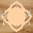 Sousplat Em Mdf Pétalas Pêssego 35x35cm