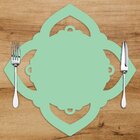 Sousplat Em Mdf Pétalas Verde 35x35cm